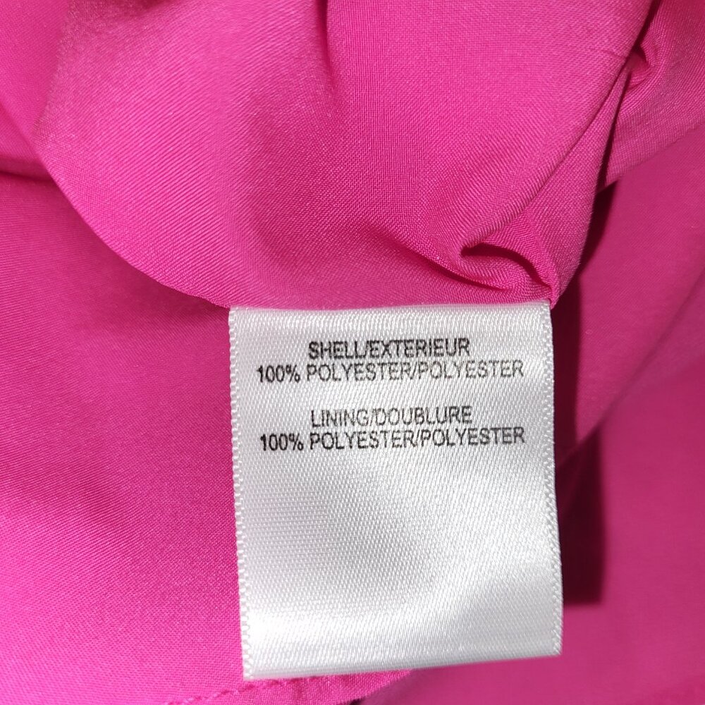 Badgley Mischka Belle Poppy Front Twist Hot Pink Cocktail Dress - 6 - Picture 12 of 12